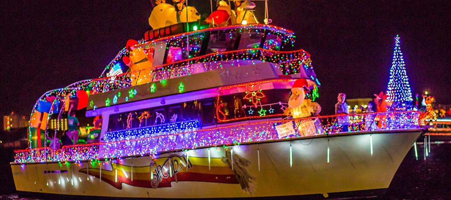 Destin Florida holiday boat parade