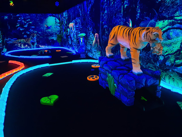 Rainforest Blacklight Golf and Arcade