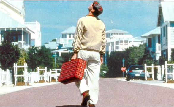 The Truman Show starring Jim Carrey on location in Seaside 30A Florida